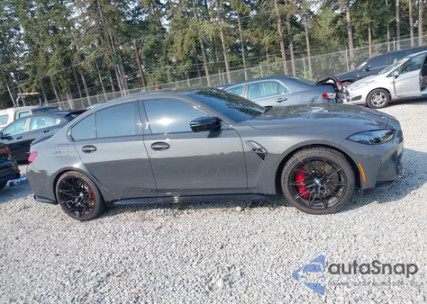 2025 BMW M3 Competition xDrive from USA, damaged, VIN WBS33HJ00SFV01285